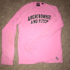 Abercrombie and Fitch, pink muscle shirt.